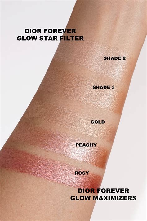 dior star filter swatches|New Dior Forever Glow Star Filter & Maximizer.